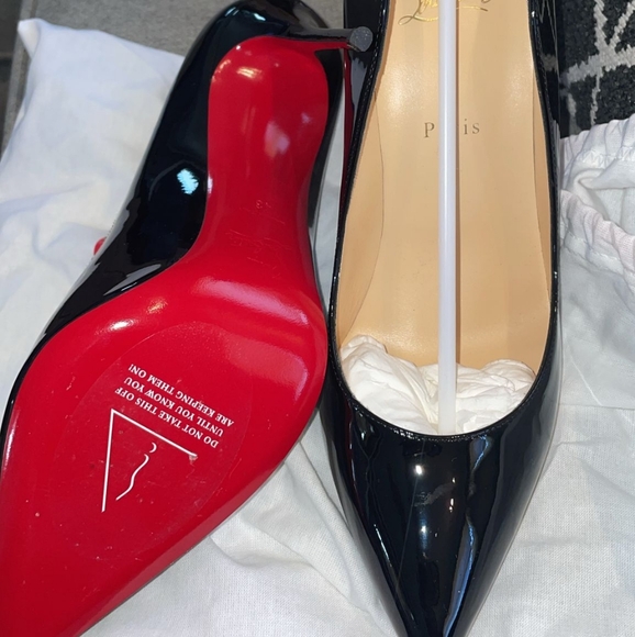 Brand New Christian Louboutin Hot Chick 100 patent Leather Pumps size 43 - Picture 6 of 6